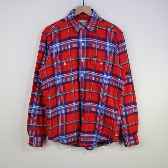 Polo Ralph Lauren Other - Polo Ralph Lauren Classic‎ Fit Twill Flannel Shirt Medium Red Plaid Cotton